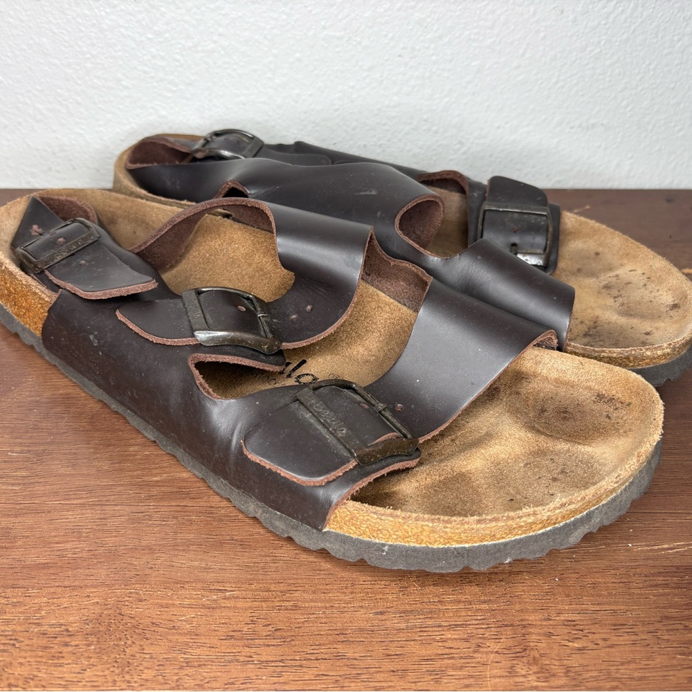 BIRKENSTOCK Betula Milano Sandal  Brown Leather